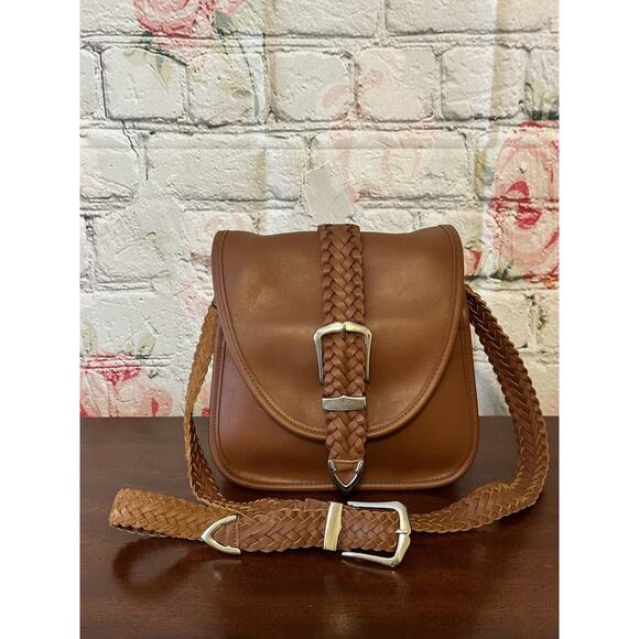Leather Crossbody Brown Saddle Bag Type Handbag‎ - Picture 8 of 14